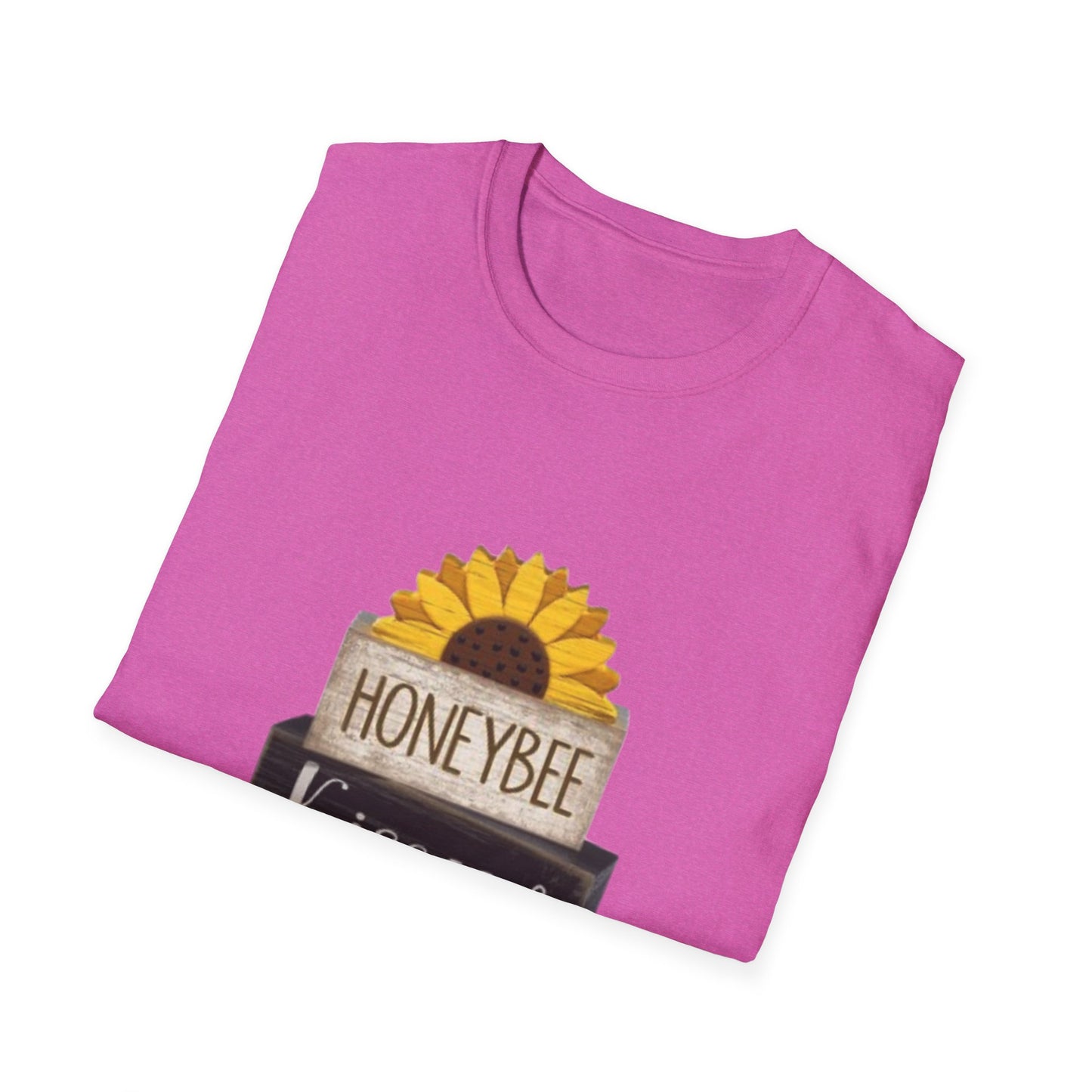 Sunflower & Honeybee T-Shirt — "Honeybee Kisses & Sunflower Wishes" Farmhouse Tee