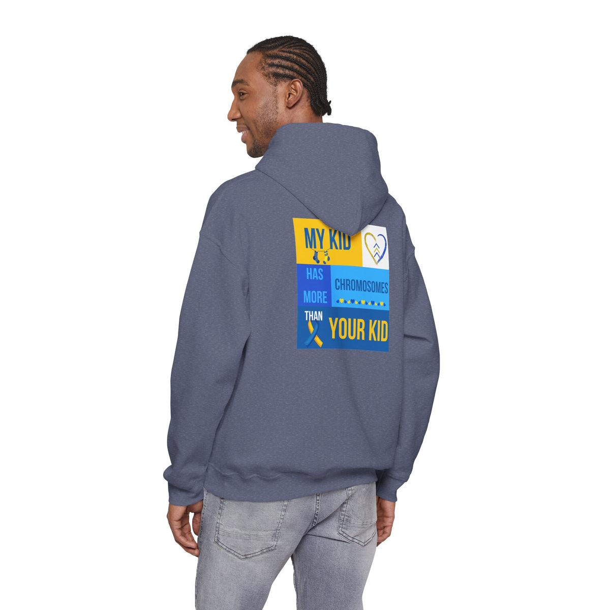 Down Syndrome Awareness Hoodie — "My Kid Has More Chromosomes Than Your Kid"