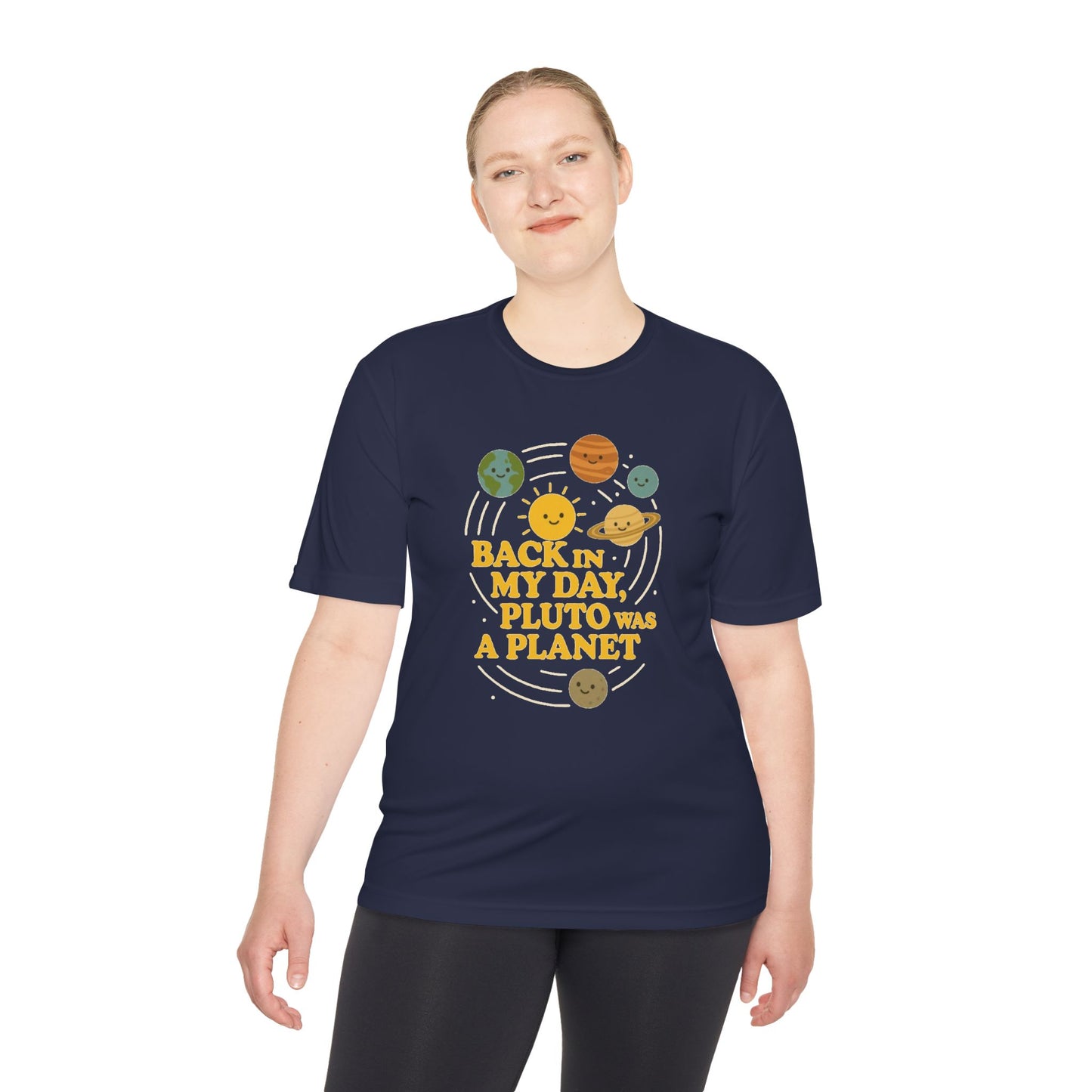 Throwback Planet Tee, Unisex T-Shirt, Retro Space Shirt, Gift for Science Lovers, Funny Astronomy Apparel, Casual Wear