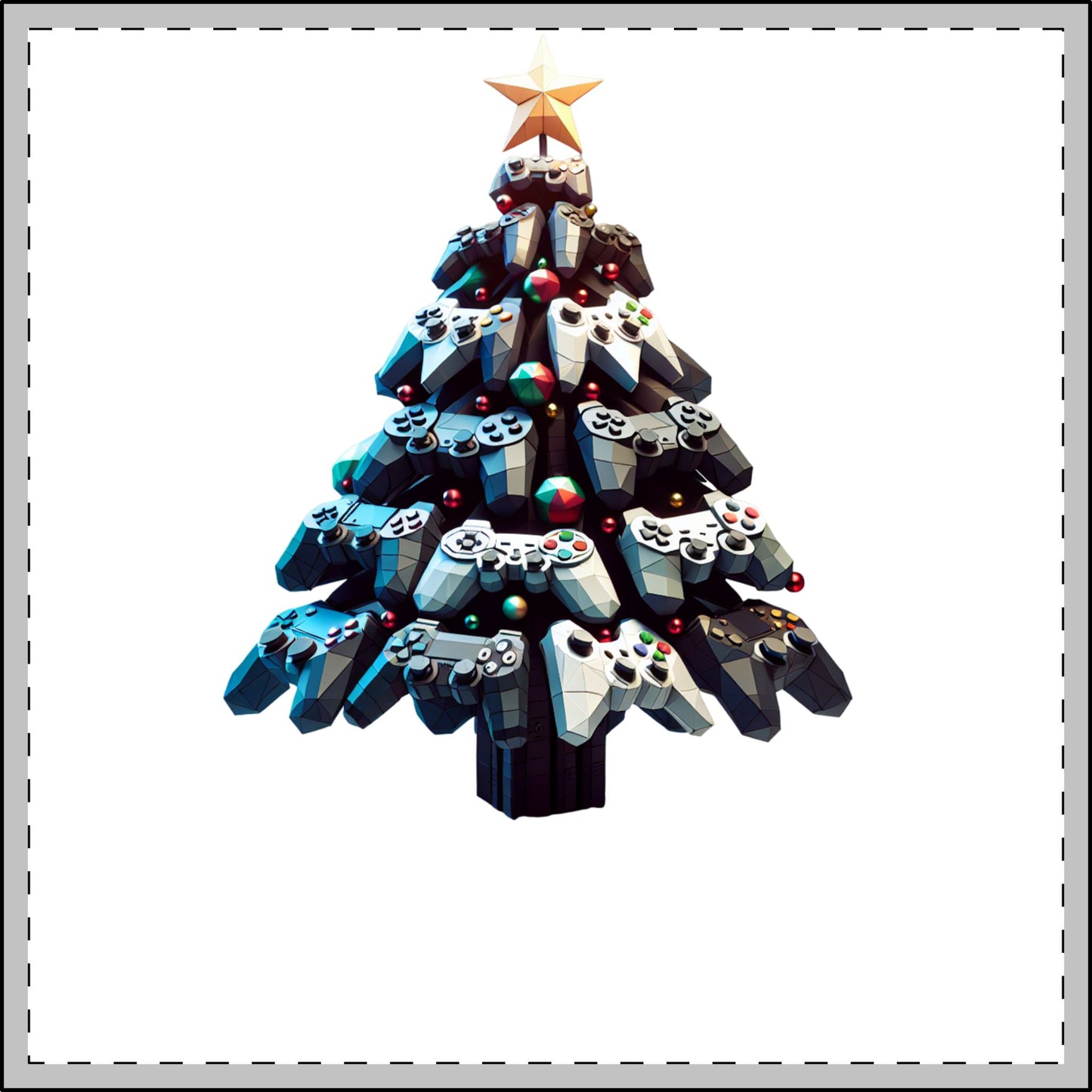 Gamer Console Ornament, Custom Holiday Decoration, Gaming Gift, Video Game Christmas Tree Ornament, Gamer Room Decor, Geek Christmas