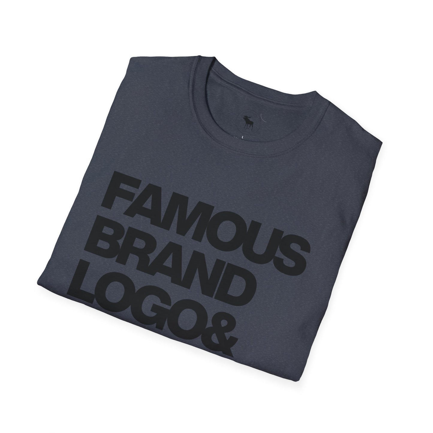 Famous Logo Softstyle T-Shirt, Casual Tee, Graphic Shirt, Gift for Him/Her, Trendy Style, Everyday Wear