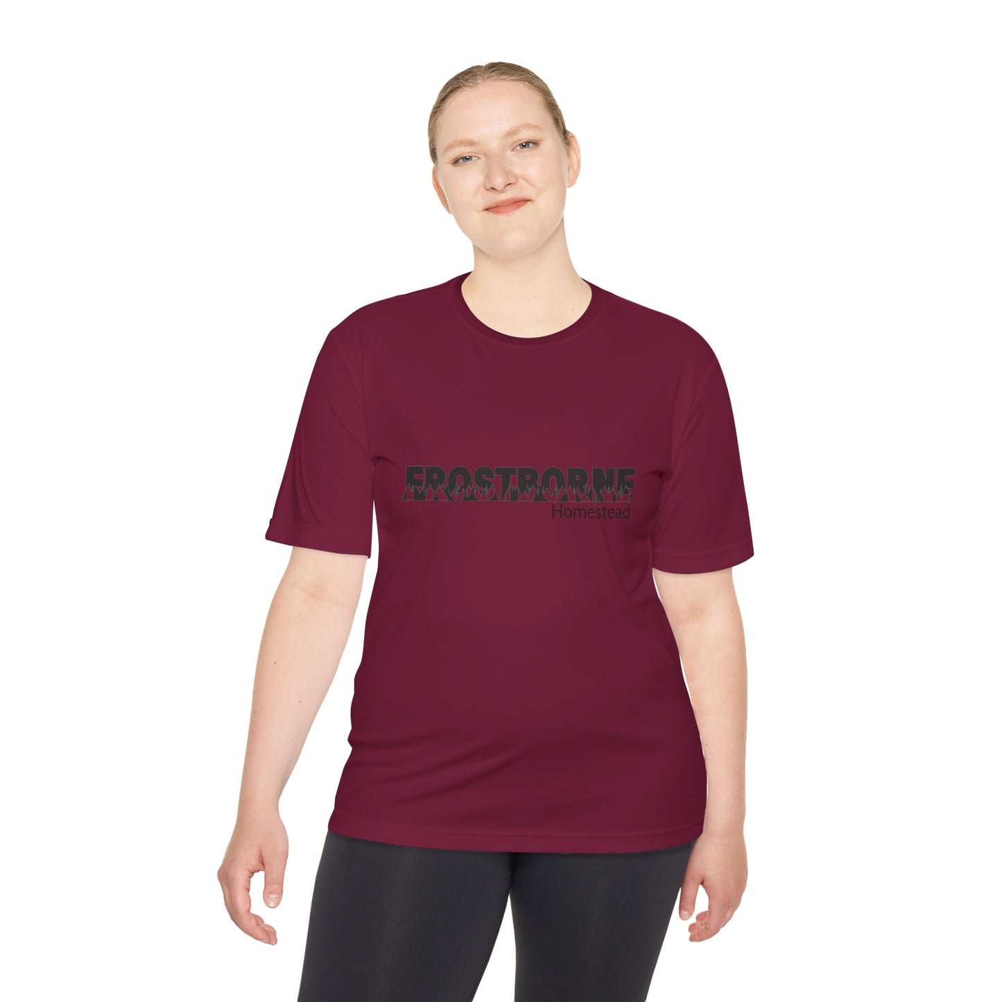 Frostborne Homestead Unisex Moisture Wicking Tee - Activewear, Sports Tee, Outdoor Shirt, Workout Top, Gift for Him and Her