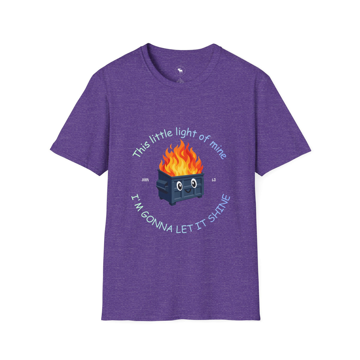 Cuteness: 'This Little Light of Mine' flaming dumpster religious Graphic T-Shirt
