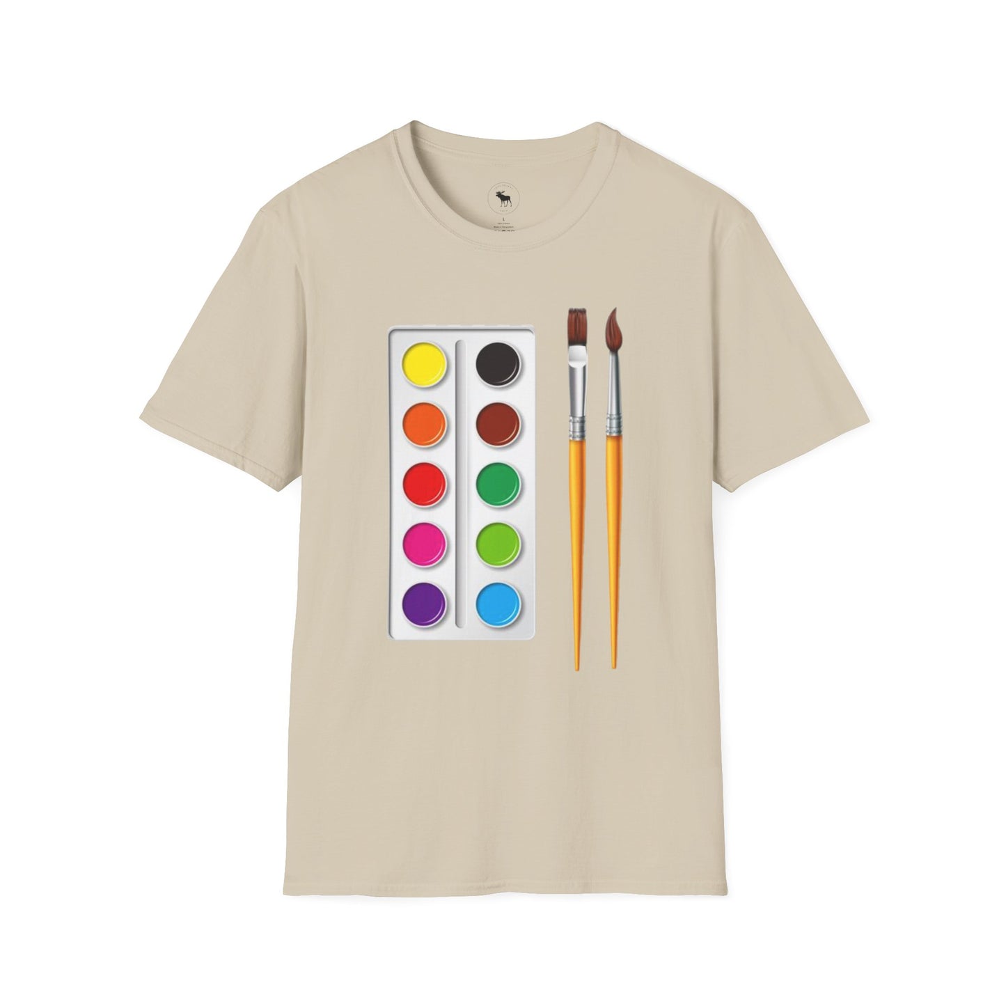 Colorful Artist T-Shirt/ Water color pallet softstyle Tee