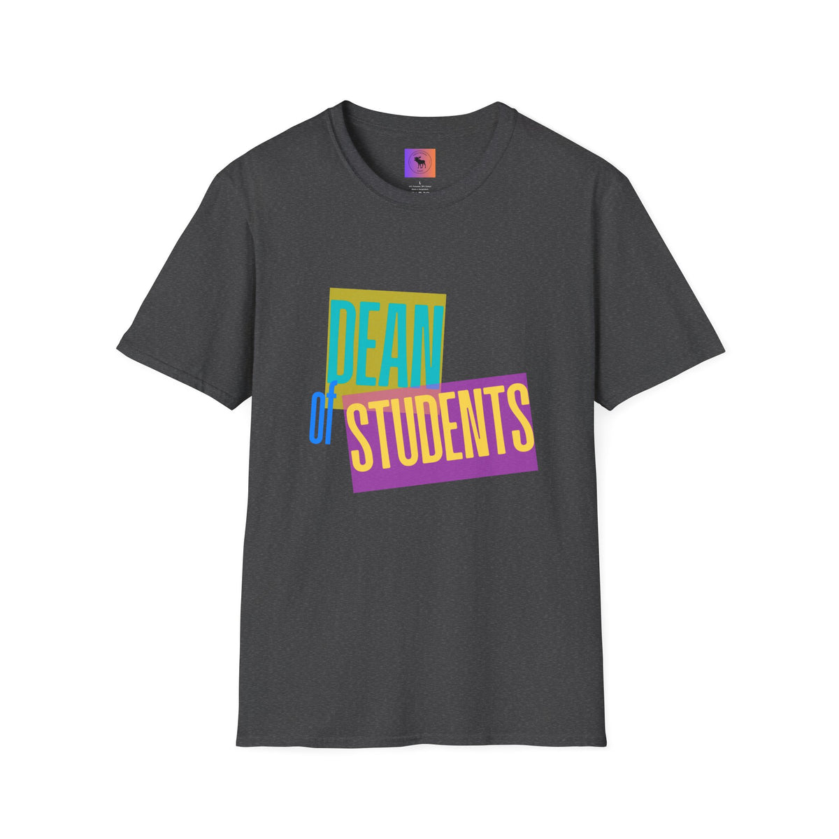 Dean of Students T-Shirt — Retro Colorblock Campus Staff Tee