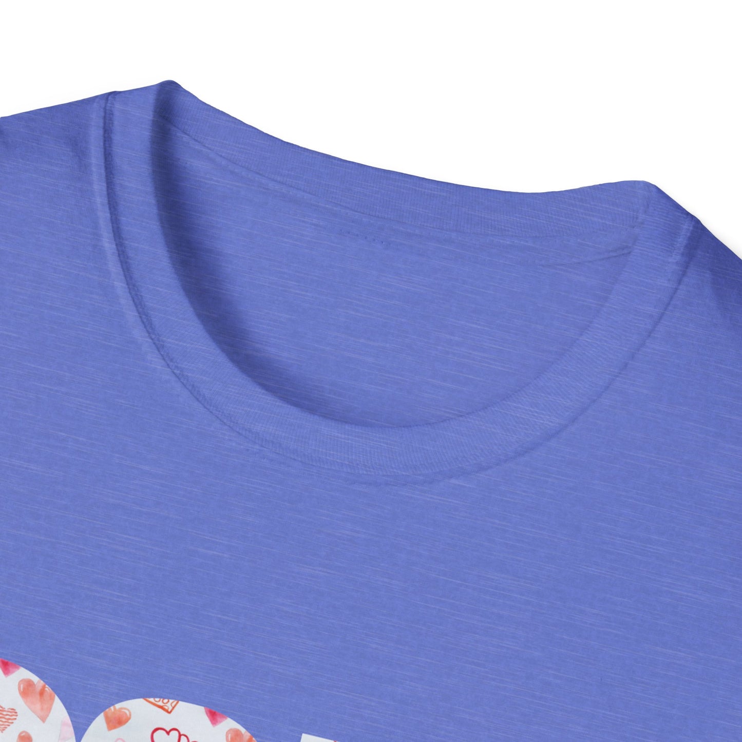 Para heart Text T-Shirt — Pink heart Pattern Graphic Tee