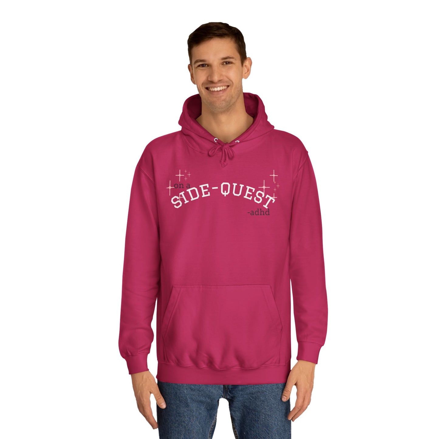 Funny ADHD Sidequest Hoodie - Unisex College