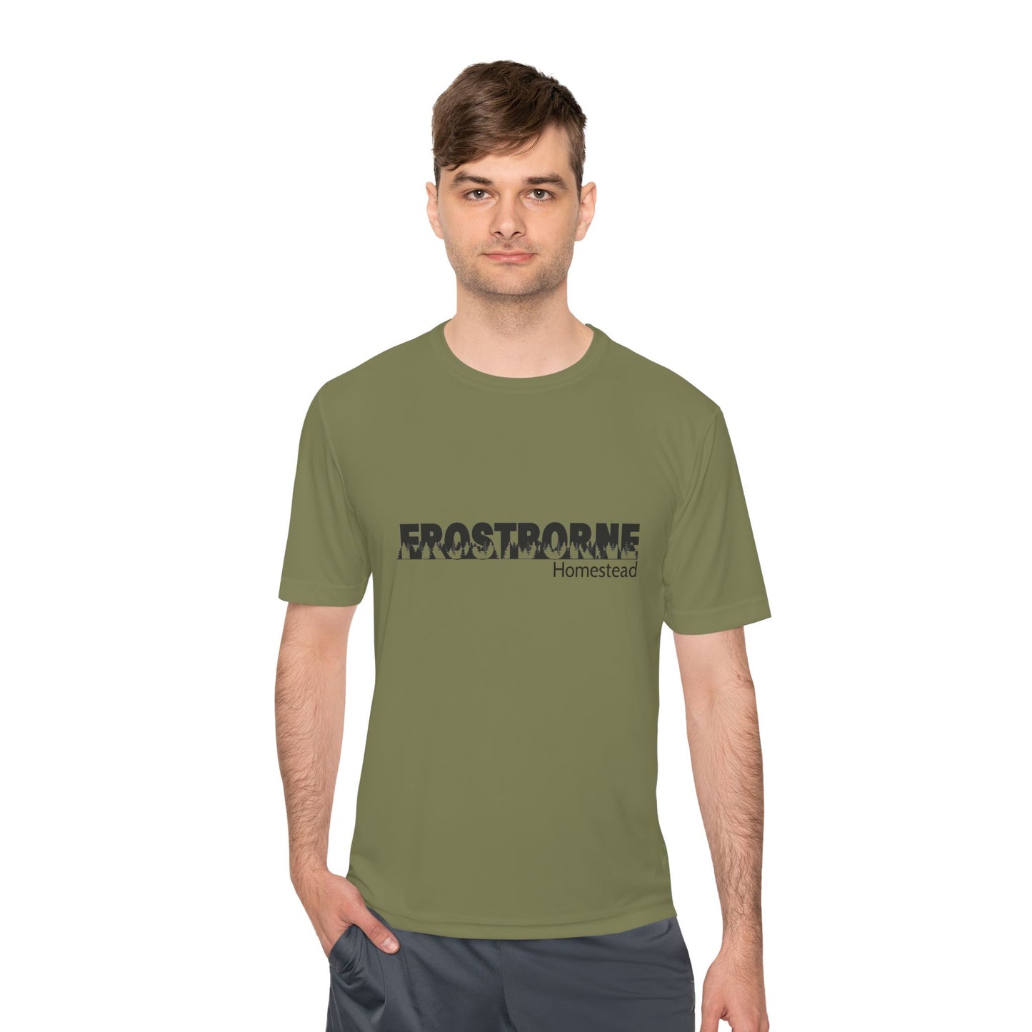 Frostborne Homestead Unisex Moisture Wicking Tee - Activewear, Sports Tee, Outdoor Shirt, Workout Top, Gift for Him and Her