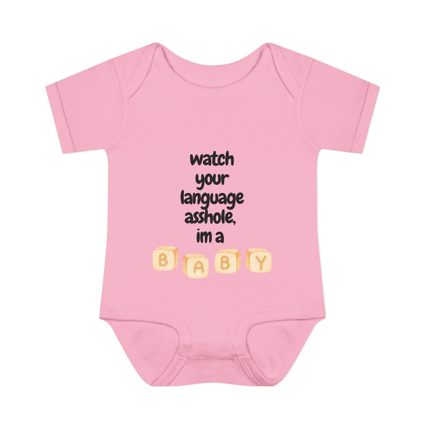watch your language around the baby infant body suit