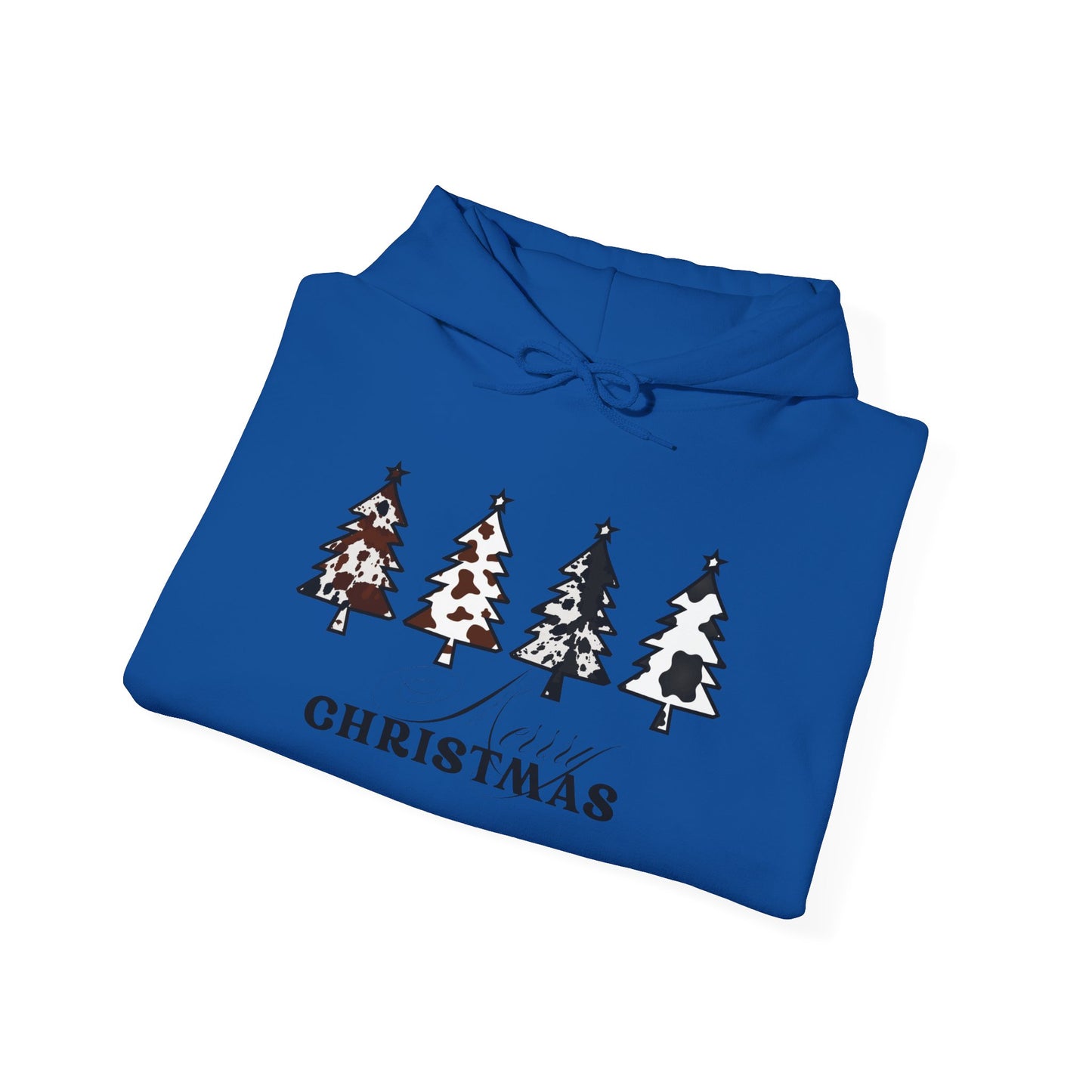 Cow Print Merry Christmas Hoodie