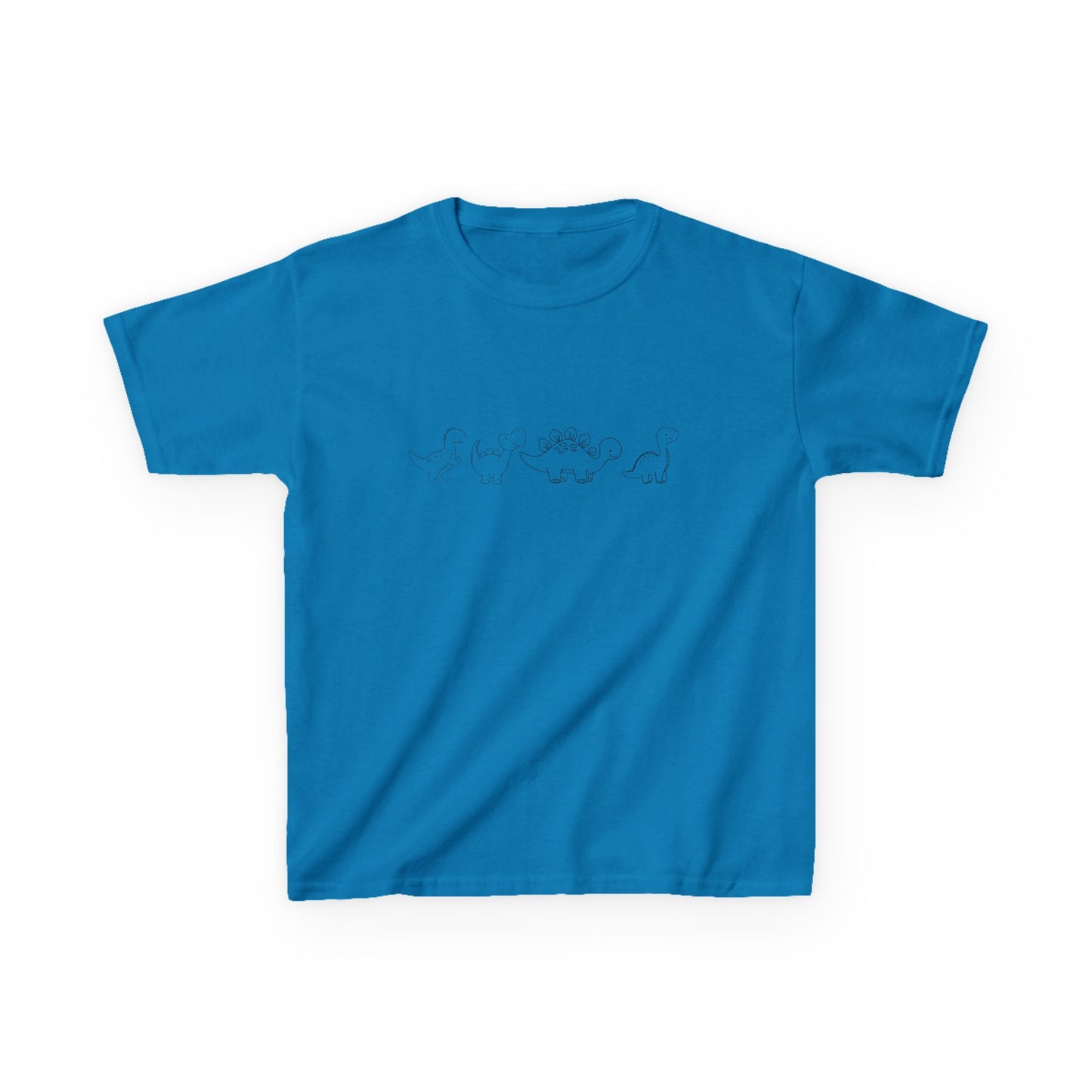 simple Dinosaur outline Kids Heavy Cotton™ Tee