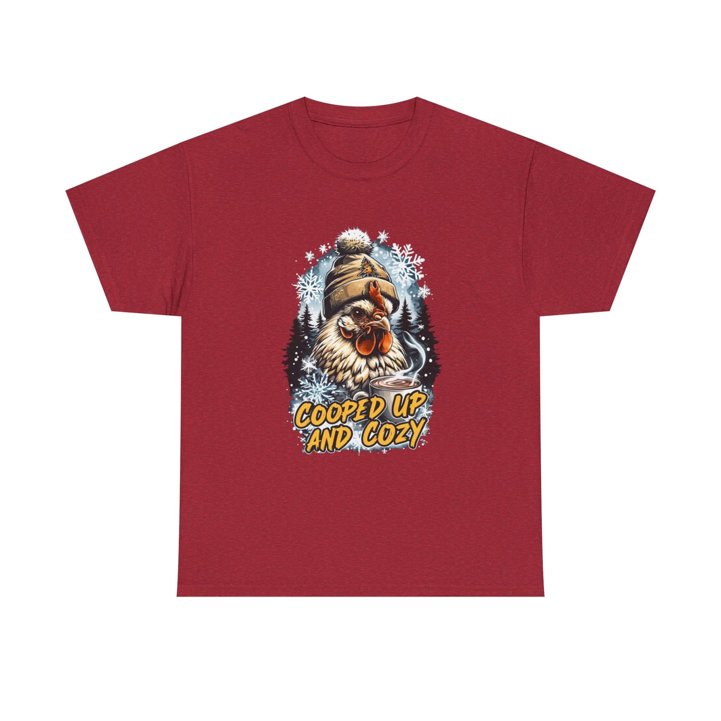 cooped up and cozy graphic T. perfect gift for the chicken lover in your life