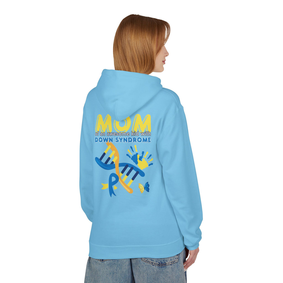 Down Syndrome Mom Hoodie - "Mom of an Awesome Kid with Down Syndrome" Support Pullover