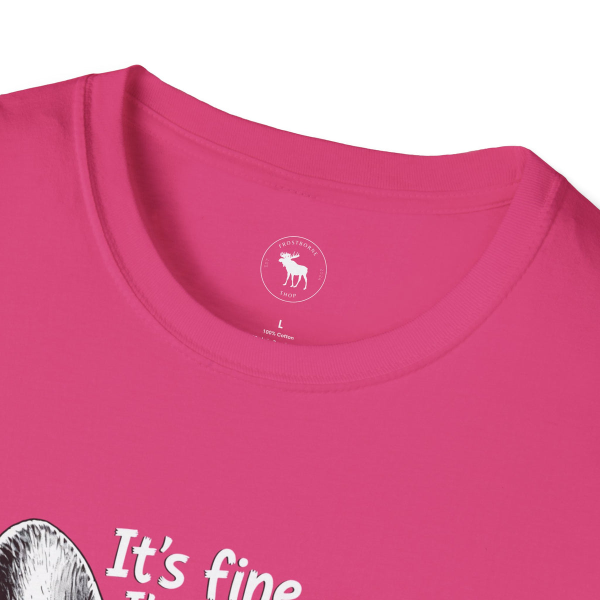 Funny Cat “It’s Fine, I’m Fine” Graphic T-Shirt