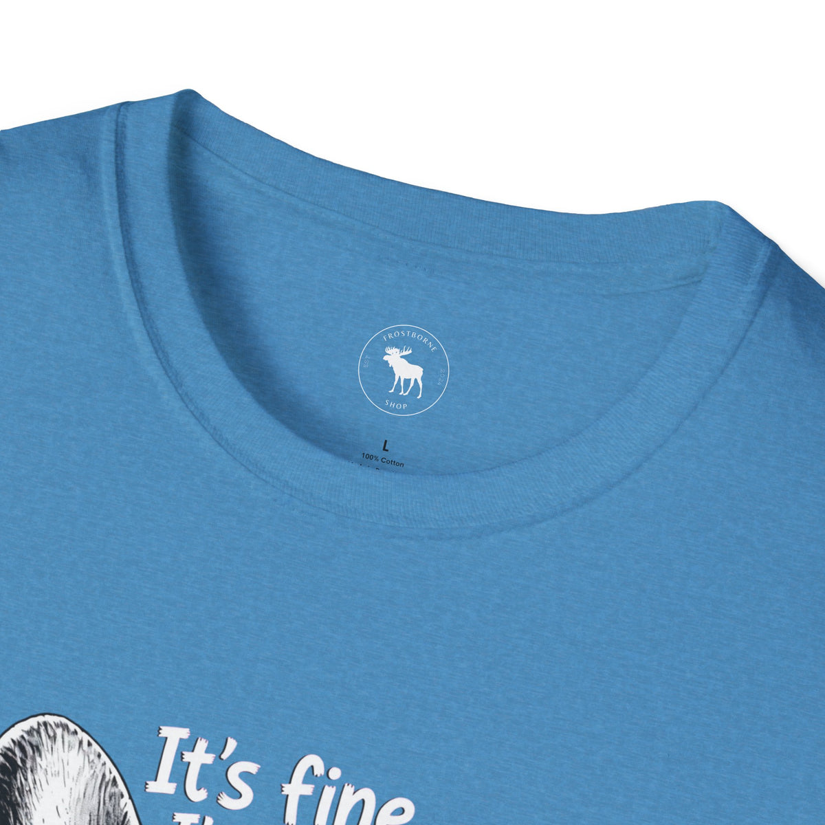 Funny Cat “It’s Fine, I’m Fine” Graphic T-Shirt