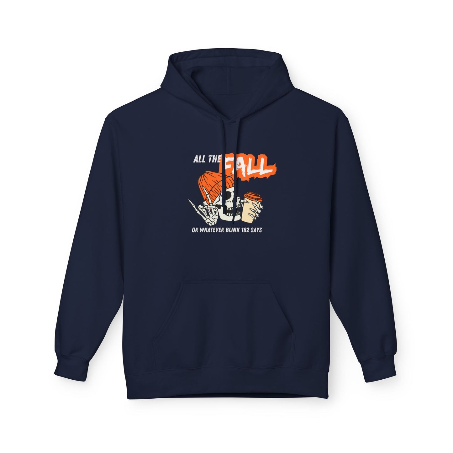 Fall Themed Fleece Hoodie - Cozy Autumn Apparel, Casual Wear, Warm Gift, Seasonal Fashion, Perfect for Bonfires, Thanksgiving