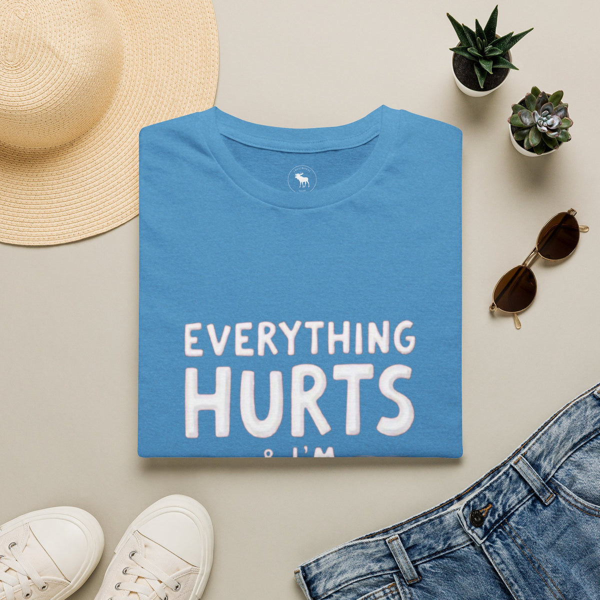 T-Shirt — “Everything Hurts & I’m Tired” Funny Comfort Graphic Tee