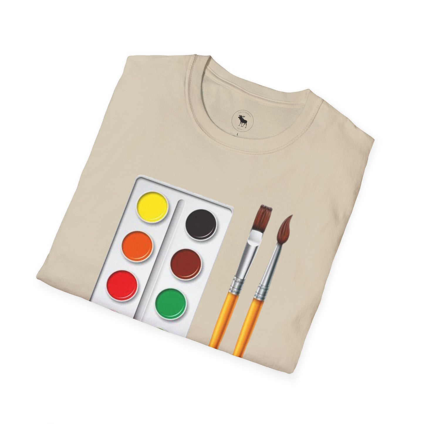 Colorful Artist T-Shirt/ Water color pallet softstyle Tee