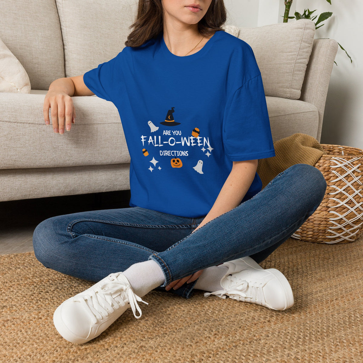 Are You Fall-O-Ween? Cute Witch & Pumpkin Halloween T-Shirt