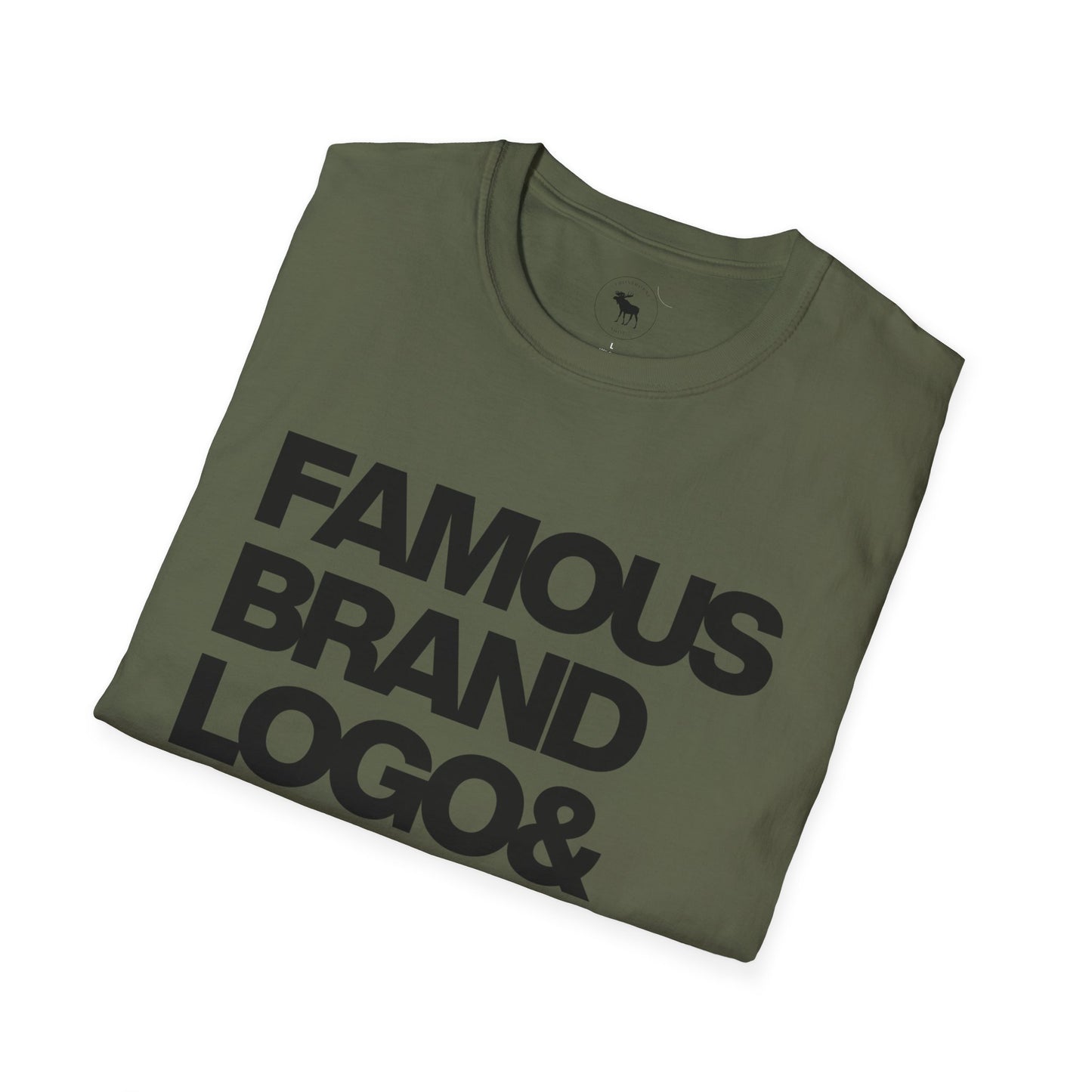 Famous Logo Softstyle T-Shirt, Casual Tee, Graphic Shirt, Gift for Him/Her, Trendy Style, Everyday Wear