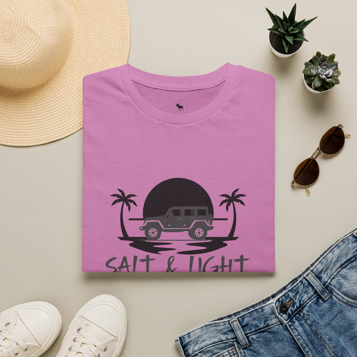 Beach 4x4 T-Shirt — "Salt & Light" Coastal Adventure Tee