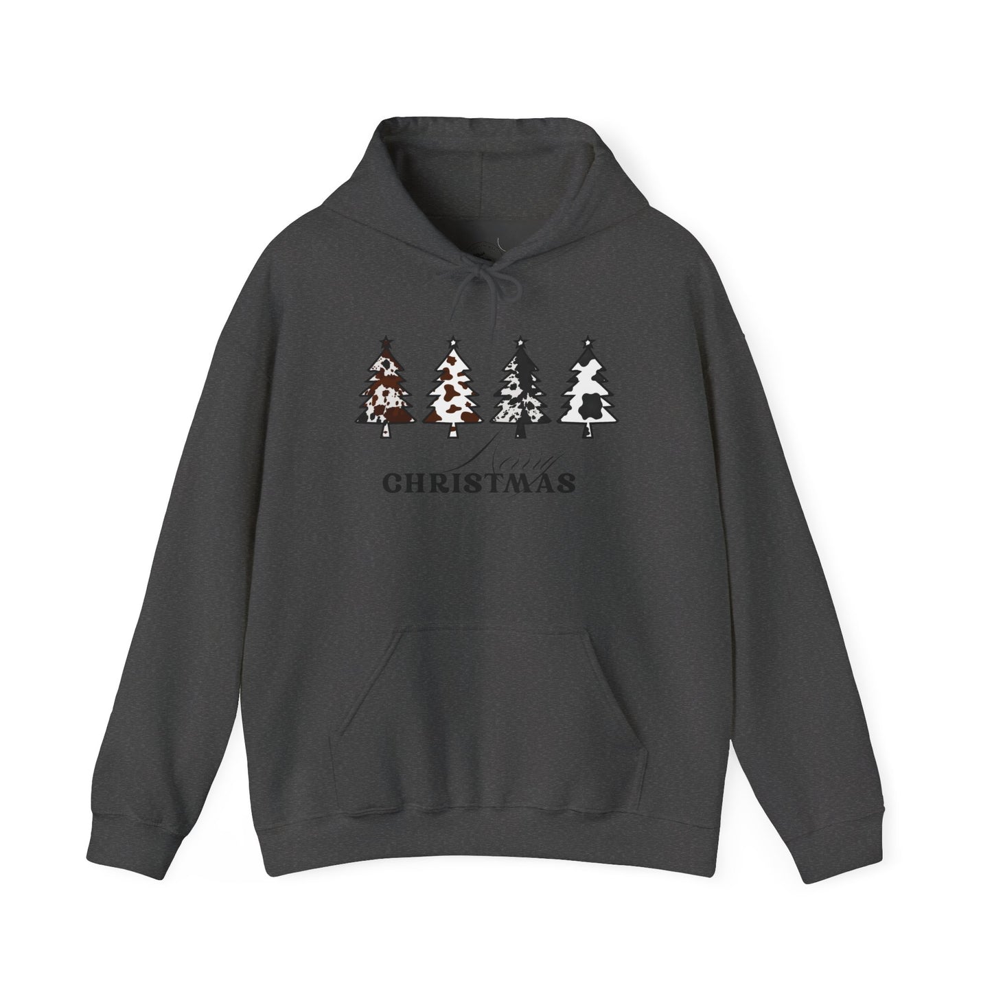 Cow Print Merry Christmas Hoodie