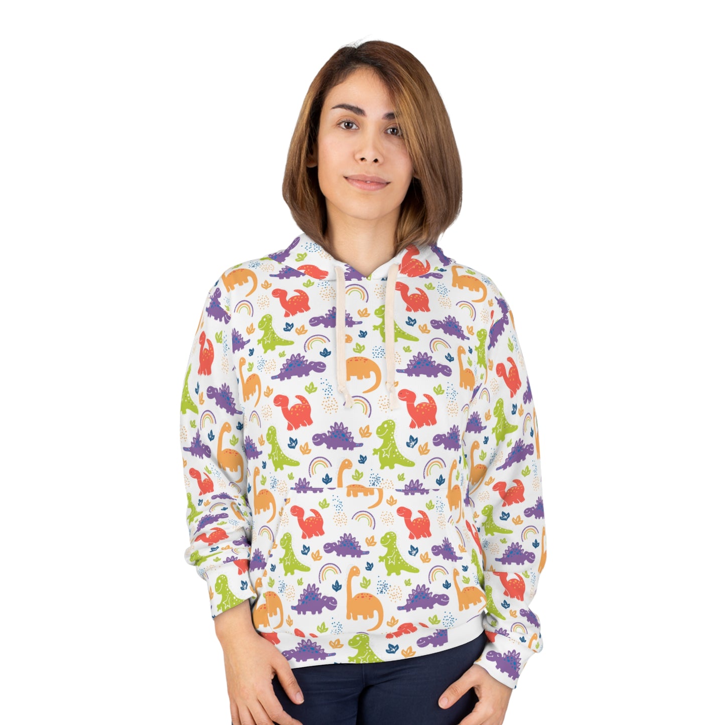 Dinosaur Adventure Unisex Pullover Hoodie, Colorful Kids/adult Hoodie, Fun Dinosaur Clothing, Gift for Dino Lovers, Cozy Hoodie for Playtime