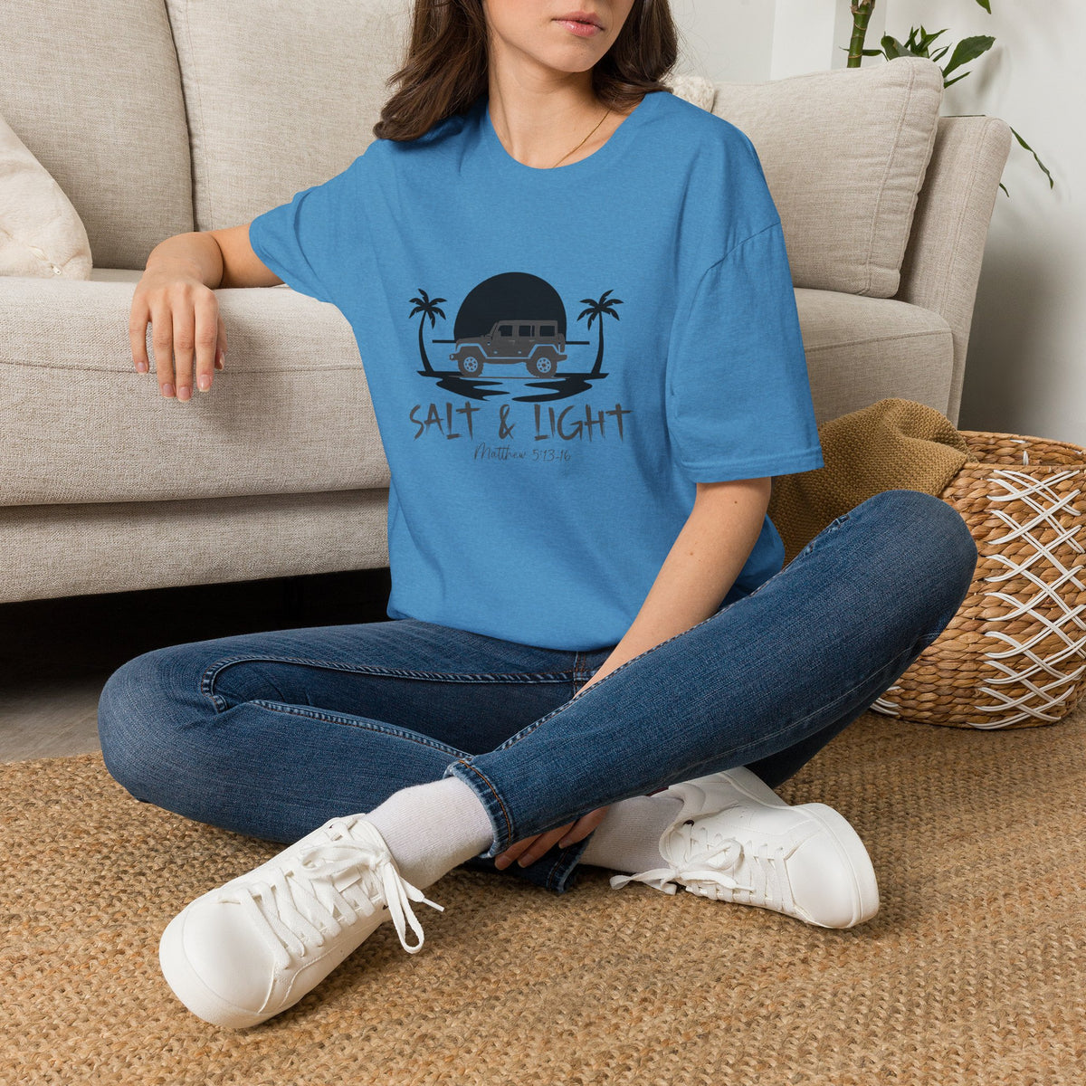Beach 4x4 T-Shirt — "Salt & Light" Coastal Adventure Tee
