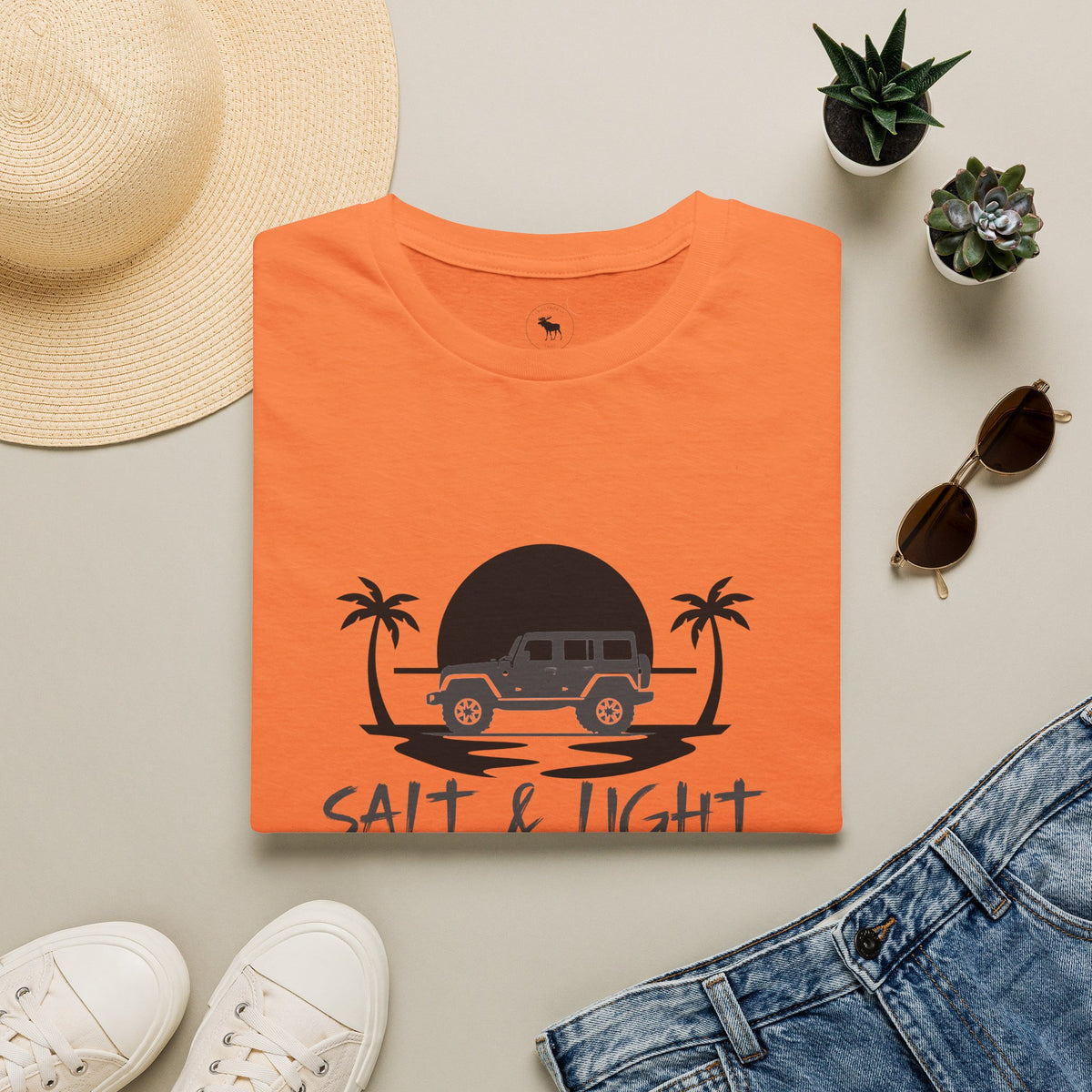 Beach 4x4 T-Shirt — "Salt & Light" Coastal Adventure Tee