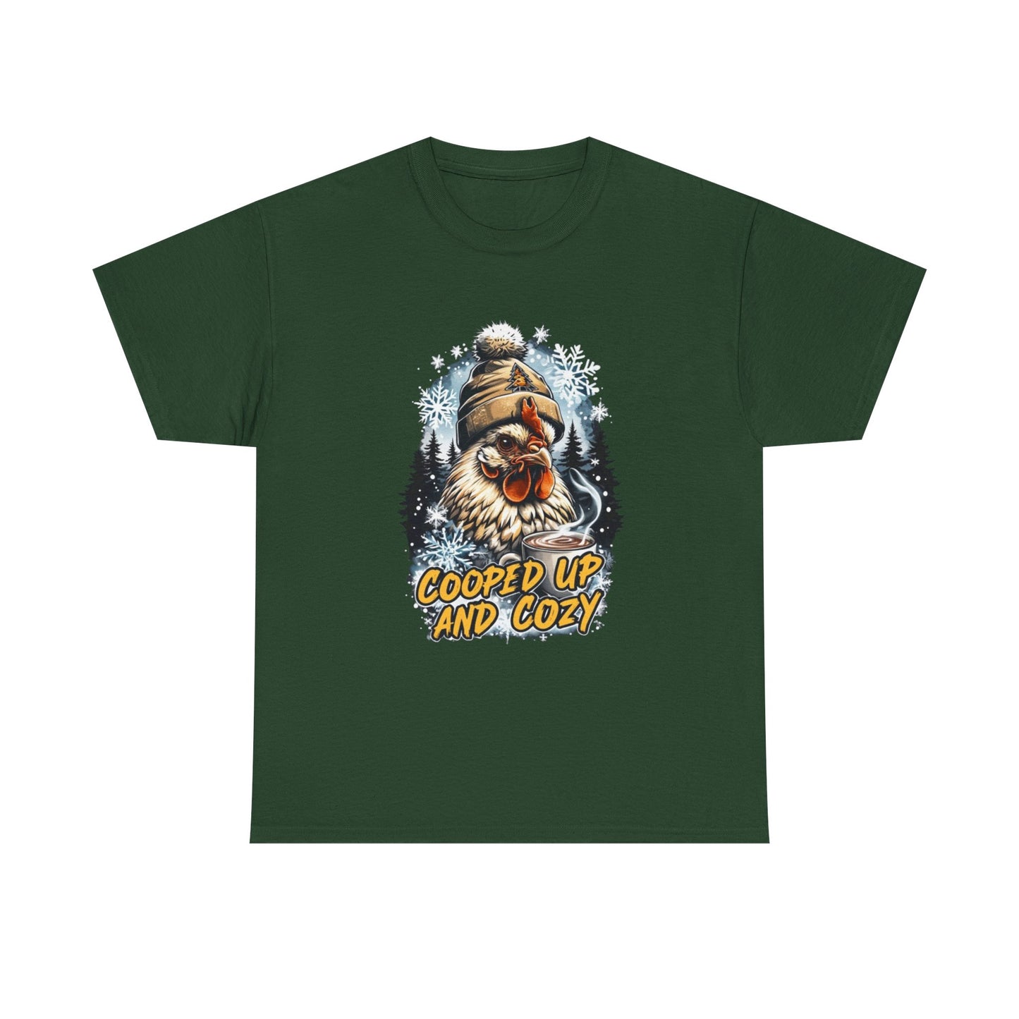 cooped up and cozy graphic T. perfect gift for the chicken lover in your life