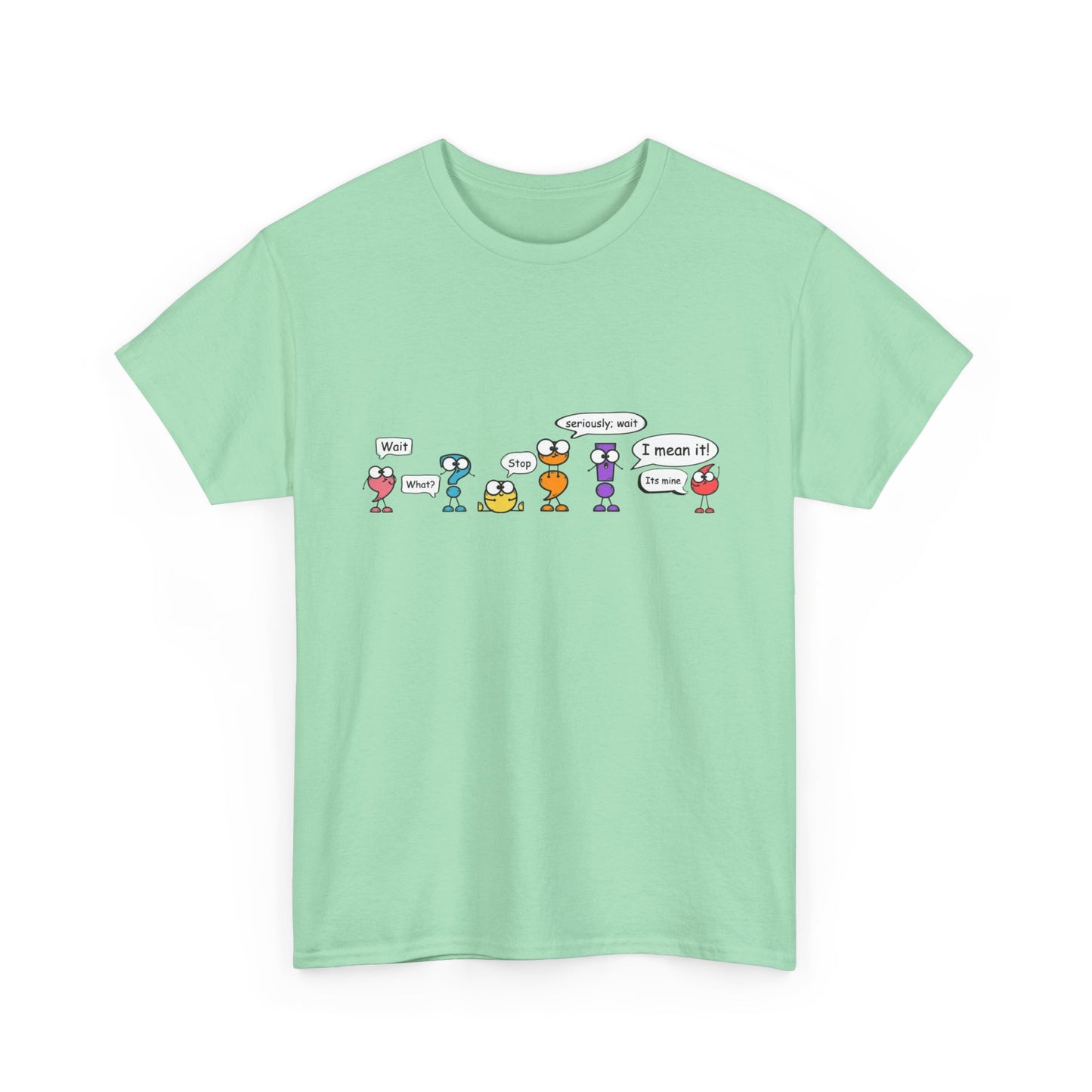 punctuation cartoon Heavy Cotton Tee