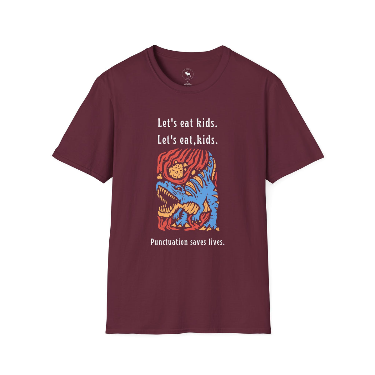Let's Eat, Kids. T-Shirt — Punctuation Saves Lives Funny Grammar Tee