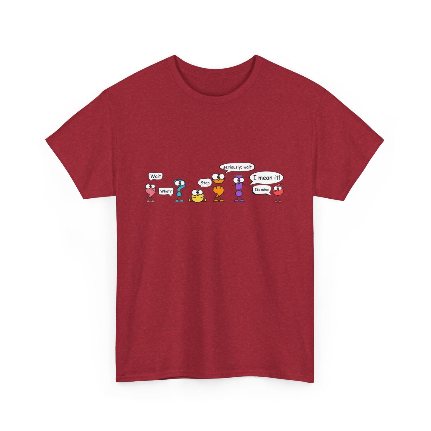 punctuation cartoon Heavy Cotton Tee
