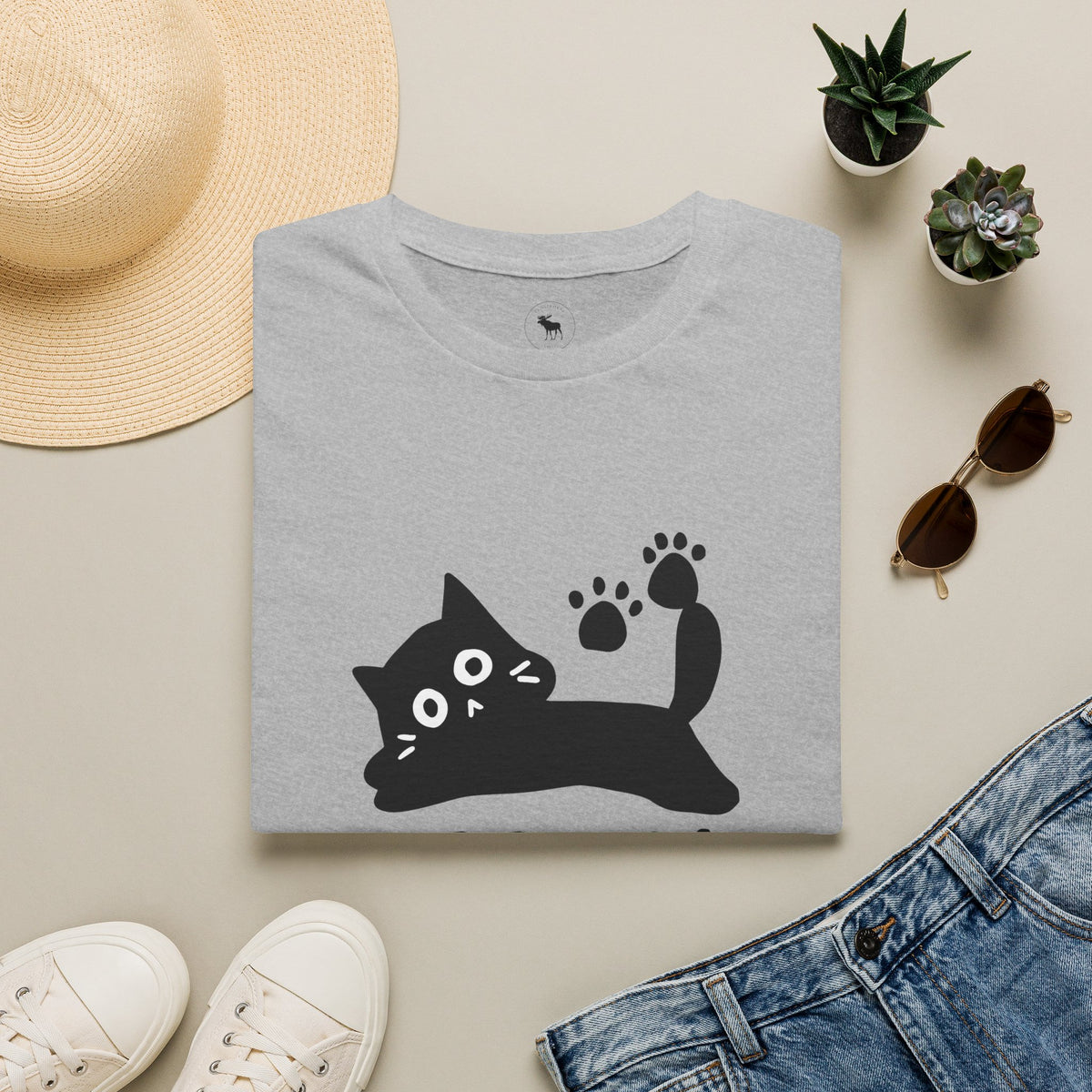 Purr-ma Cat T-Shirt — Cute Paw Print Kitty Tee for Cat Lover grandma