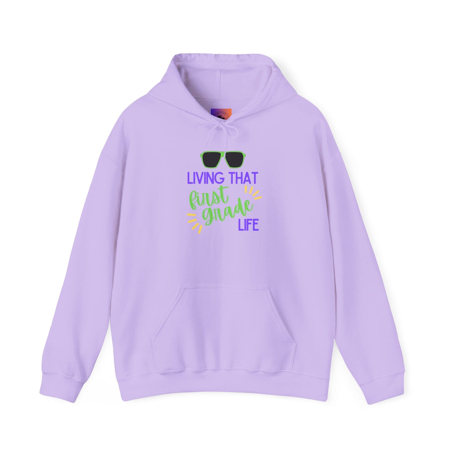 Living That first Grade Life Hoodie - Perfect for Students, Graduation Gift, Cool Casual Wear, Back to School, Kids' Style