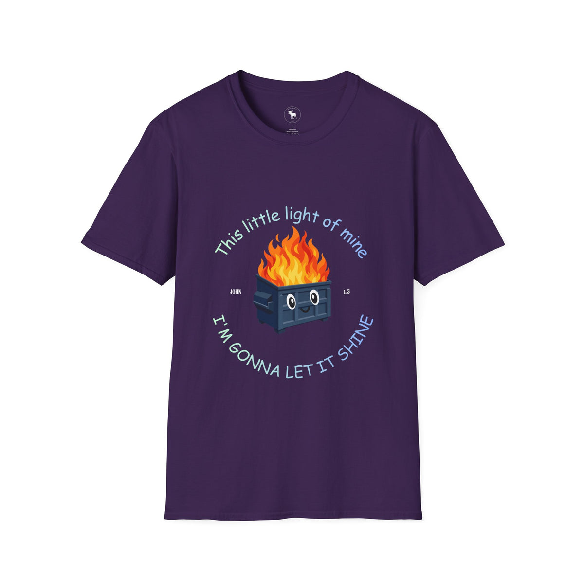Cuteness: 'This Little Light of Mine' flaming dumpster religious Graphic T-Shirt