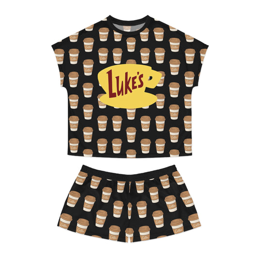 Women's Pajama Set - Gilmore Girls Luke's Coffee Coffee Coffee Fan Girl Design