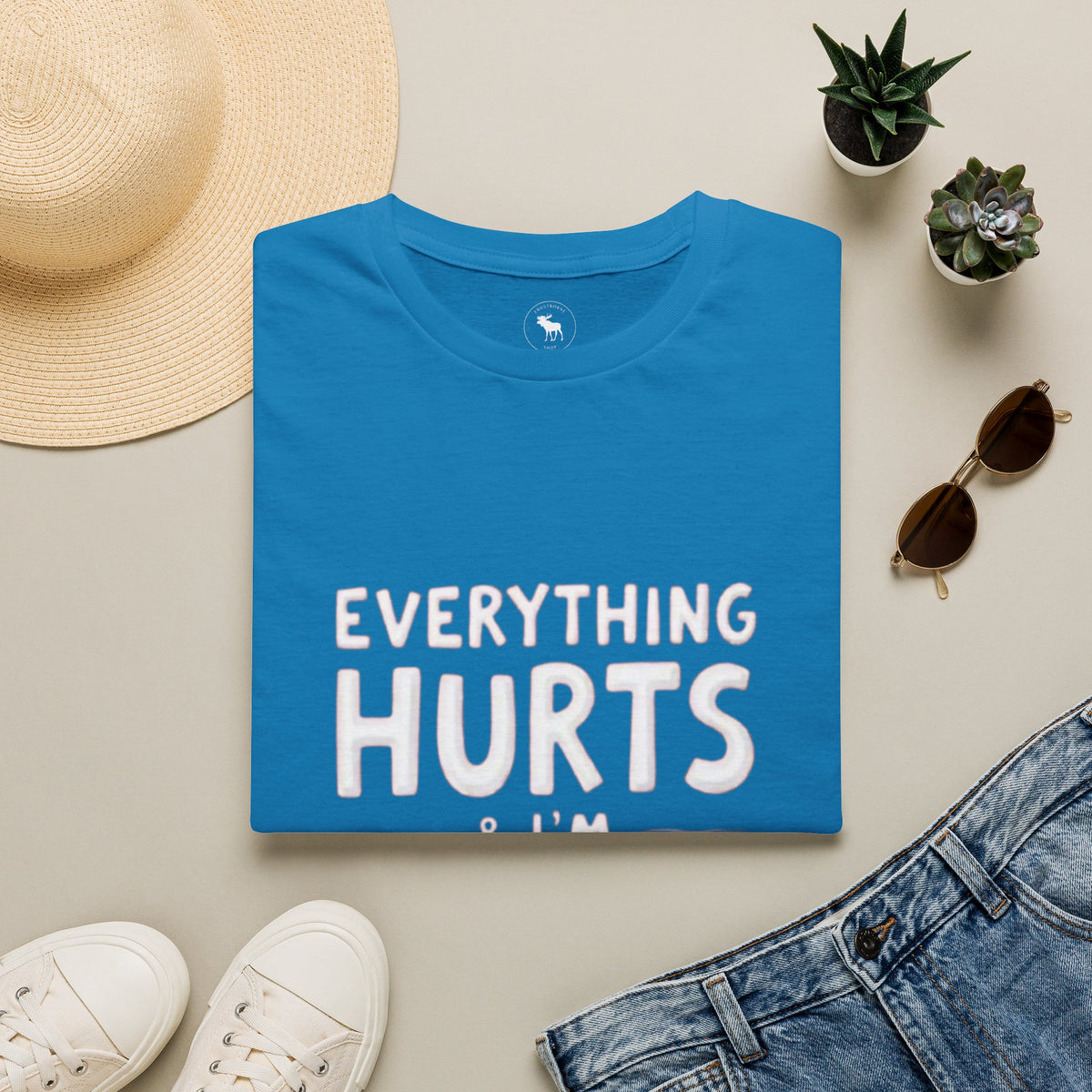 T-Shirt — “Everything Hurts & I’m Tired” Funny Comfort Graphic Tee