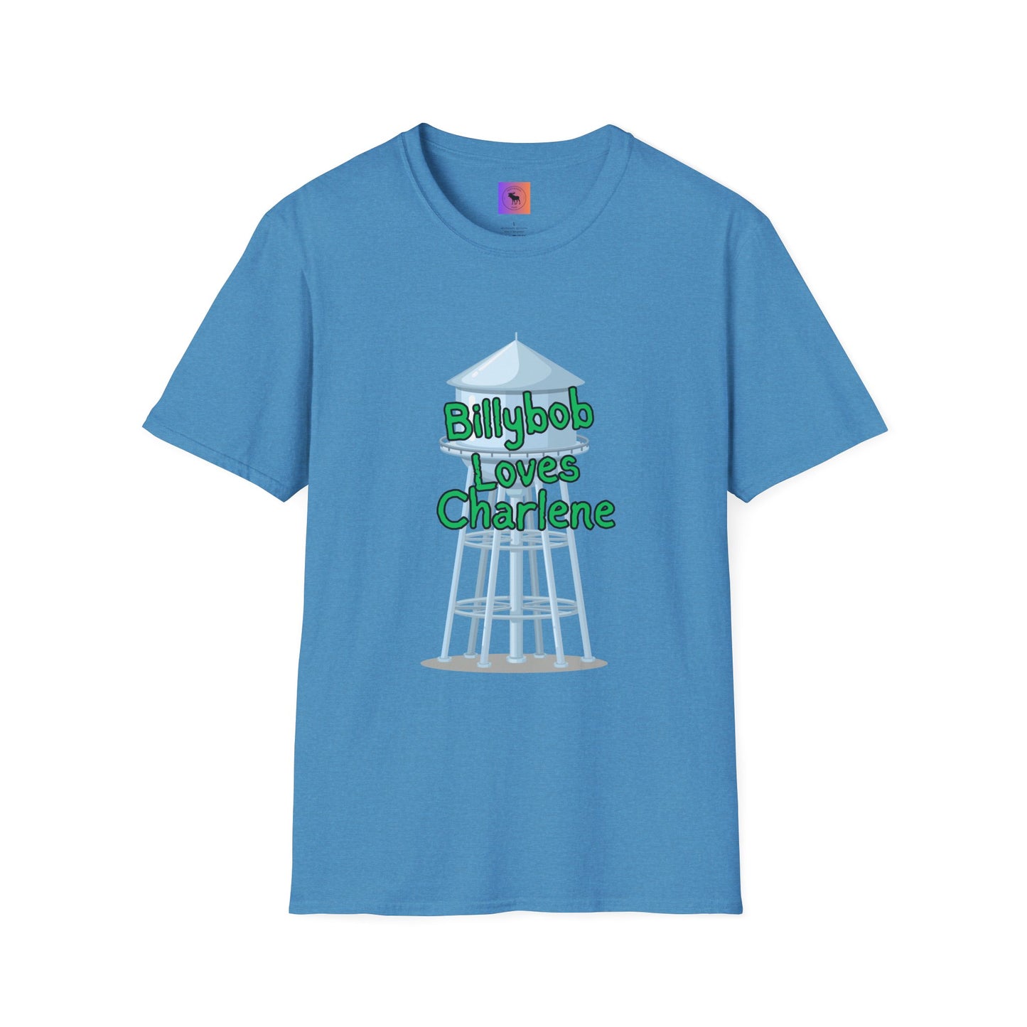 T-Shirt — 'Billybob Loves Charlene' Water Tower Graphic