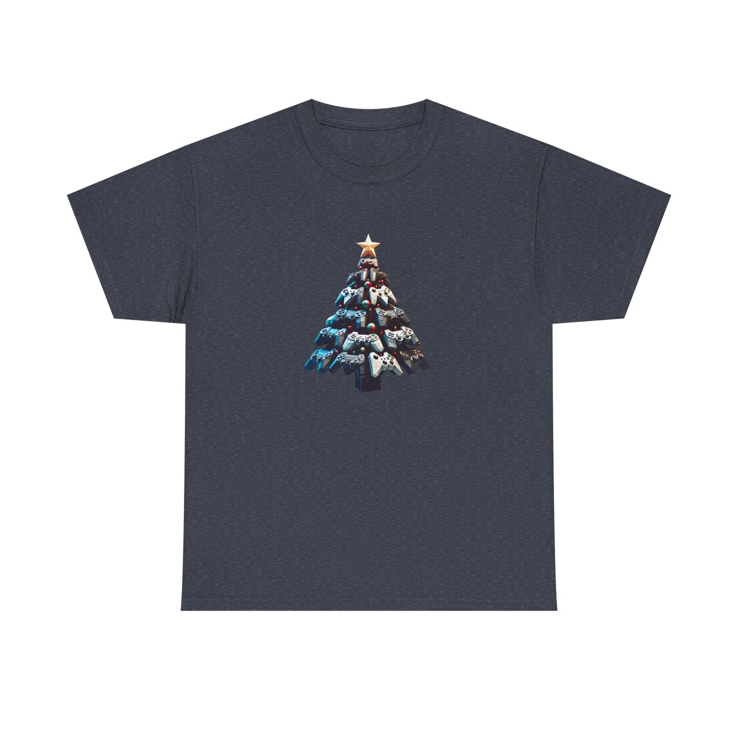 Video Game Console Christmas Tree Unisex Tee, Gaming Holiday Shirt, Gamer Gift, Retro Gamer Shirt, Gaming Console Tee, Christmas Tee