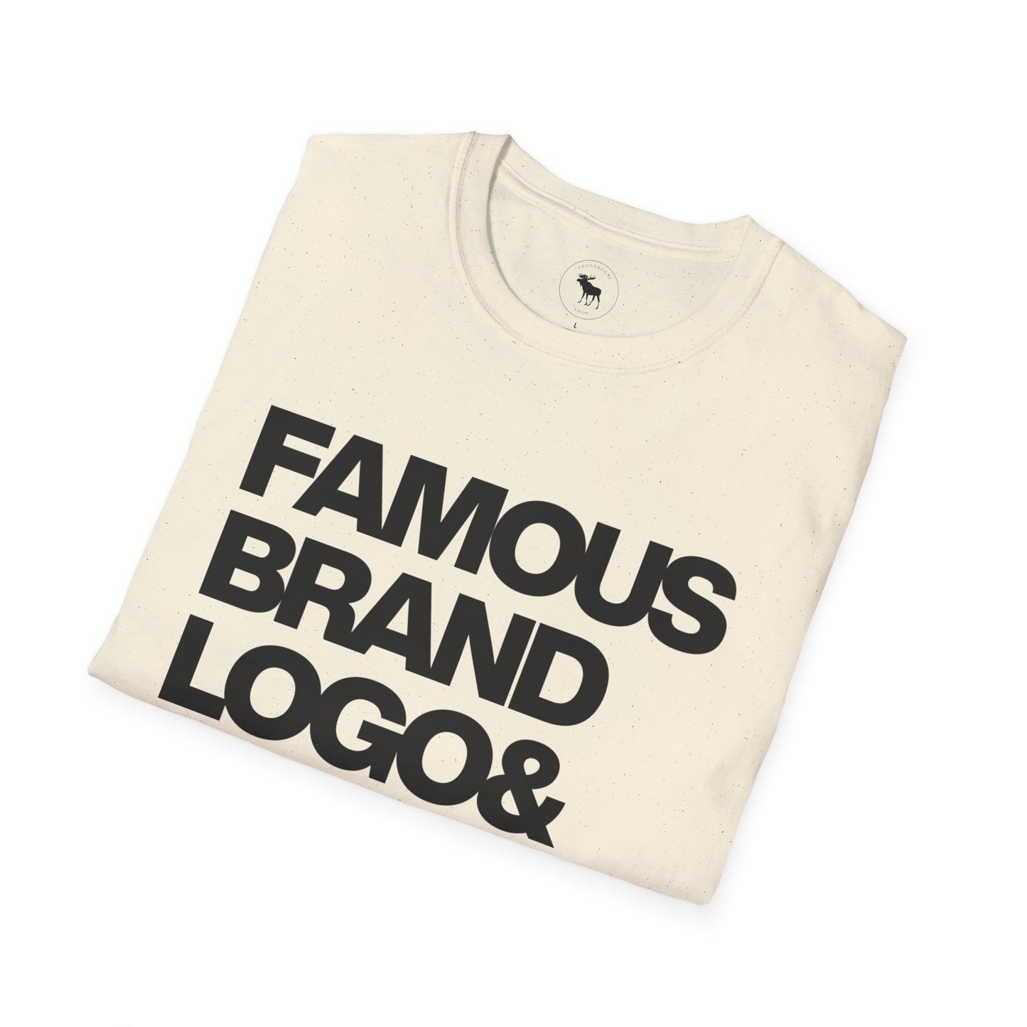 Famous Logo Softstyle T-Shirt, Casual Tee, Graphic Shirt, Gift for Him/Her, Trendy Style, Everyday Wear