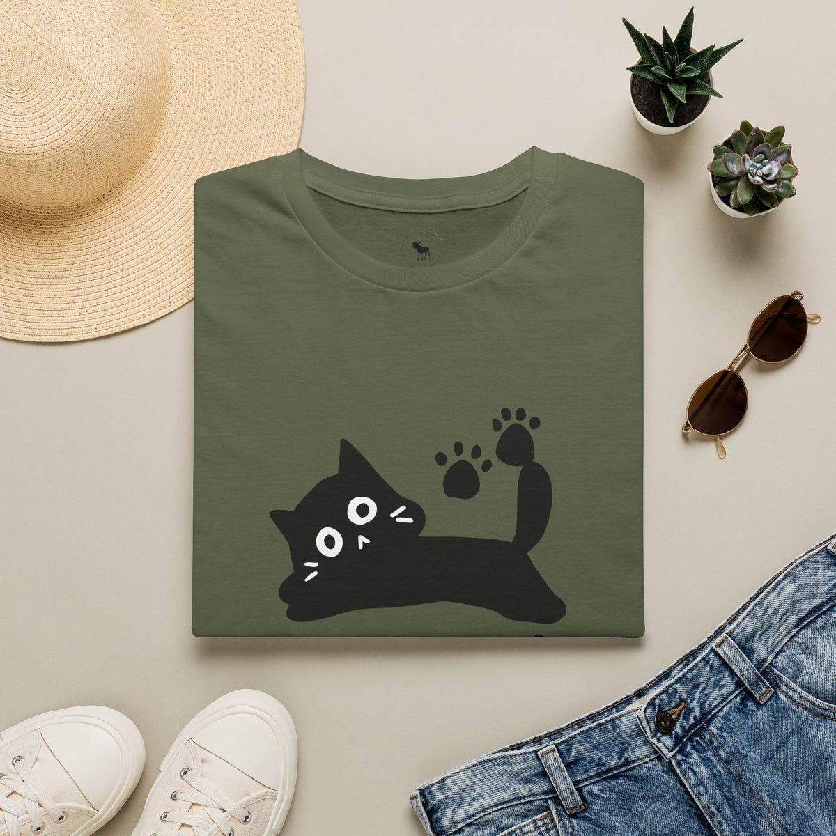 Purr-ma Cat T-Shirt — Cute Paw Print Kitty Tee for Cat Lover grandma