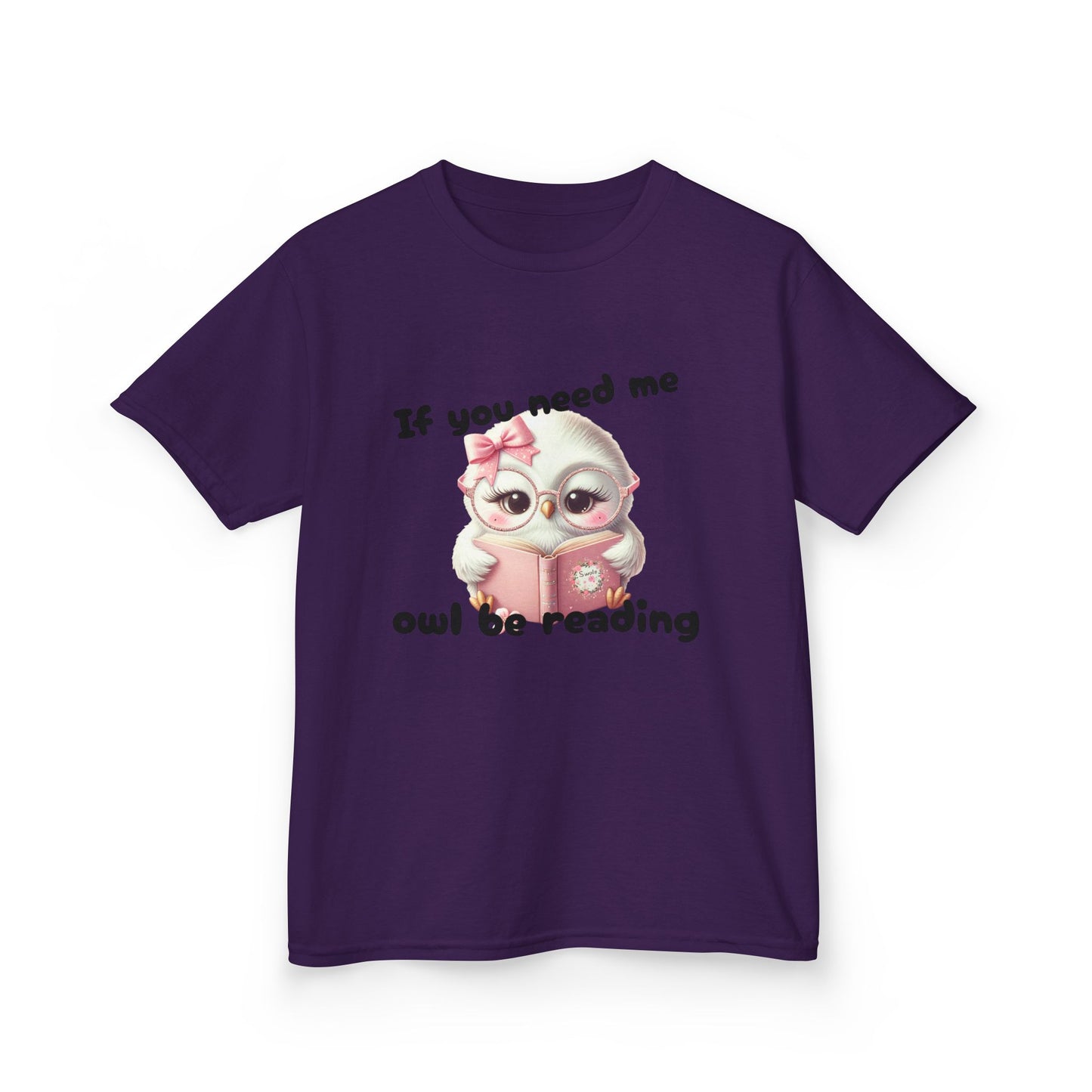 Kids T-Shirt, Cute Owls Design, Bookworm Gift, Youth Reader Tee, Children's Literature Shirt