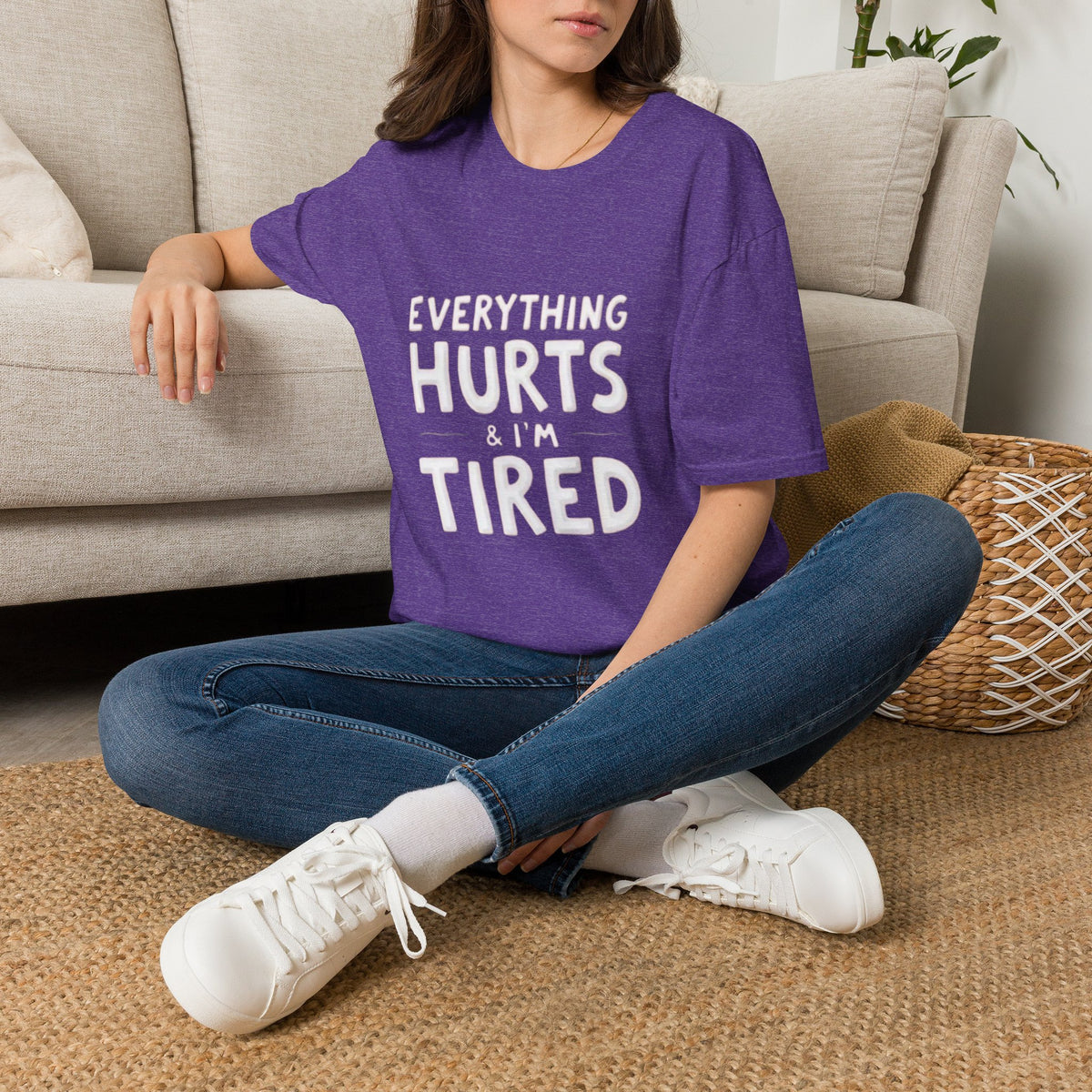 T-Shirt — “Everything Hurts & I’m Tired” Funny Comfort Graphic Tee