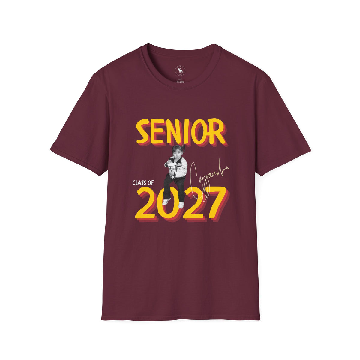 Senior 2027 T-Shirt — Retro Bold Graduation Tee
