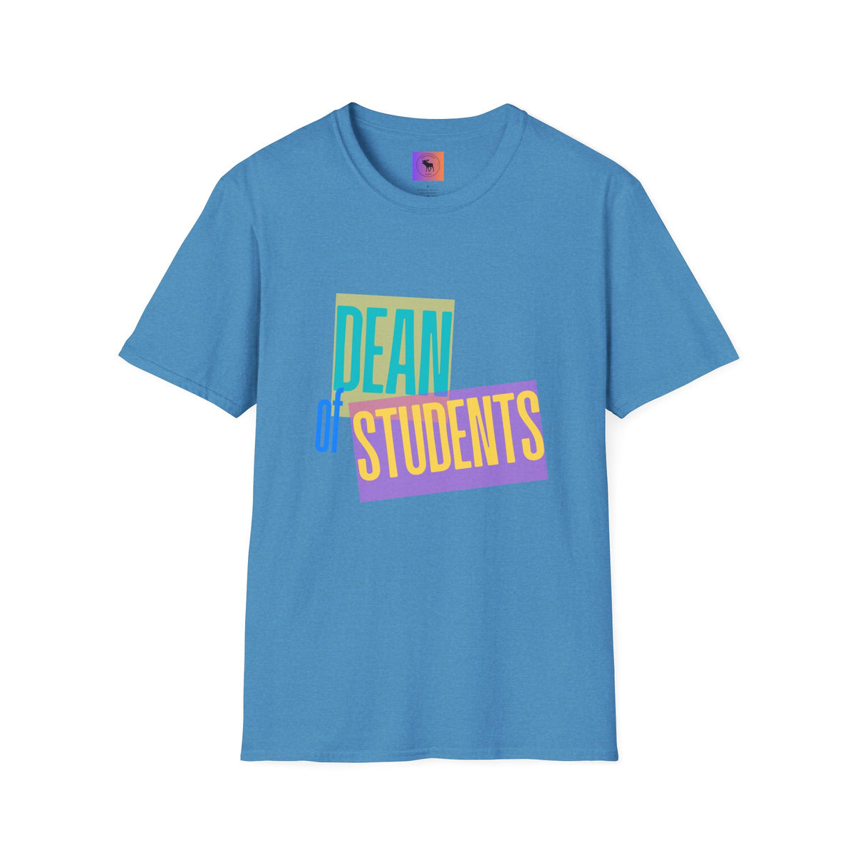 Dean of Students T-Shirt — Retro Colorblock Campus Staff Tee