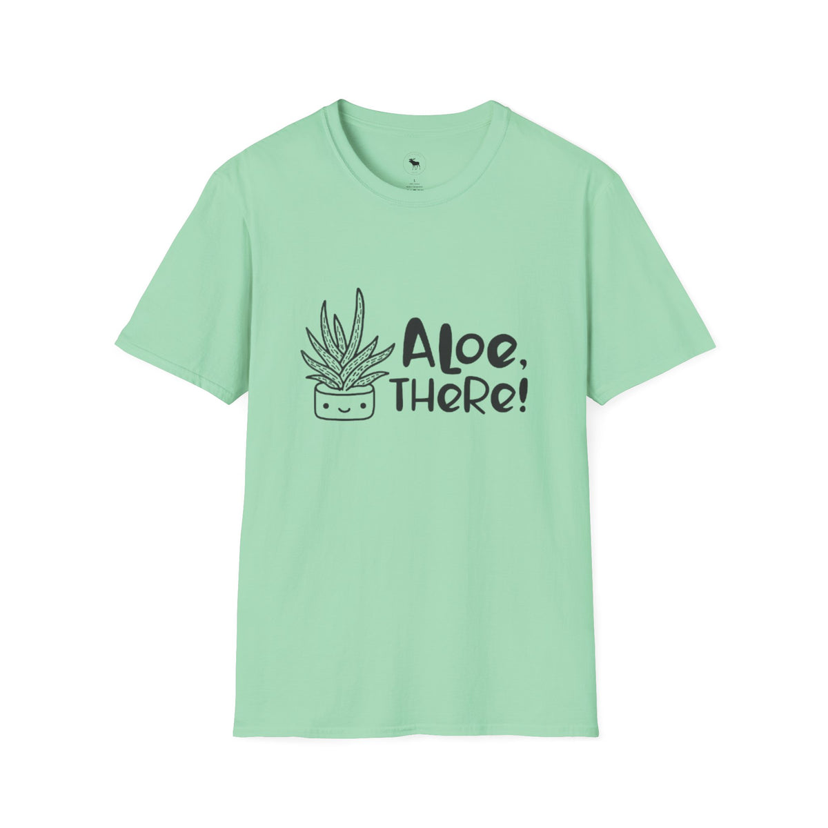 Aloe There! Unisex Softstyle T-Shirt, Funny Plant Tee, Gift for Plant Lovers, Casual Wear, Cute Eco-Friendly Apparel, group shirt, matching, for friends 1 of 6