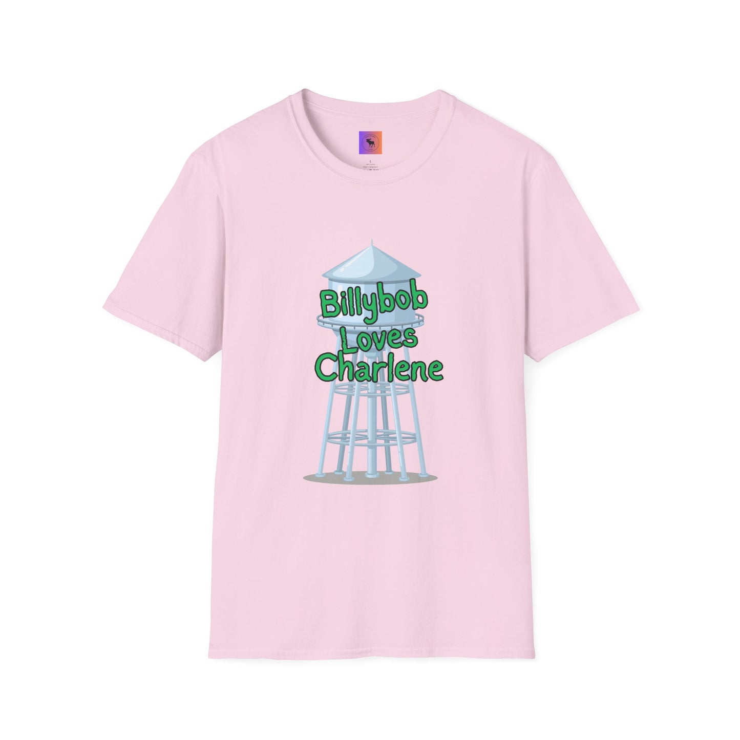 T-Shirt — 'Billybob Loves Charlene' Water Tower Graphic