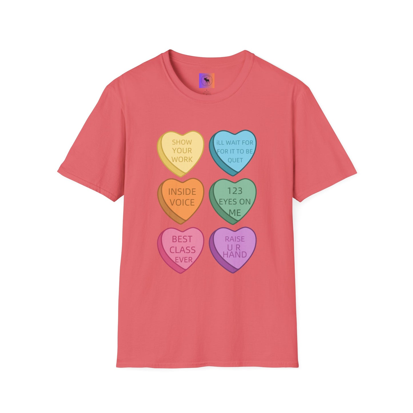 Conversation Heart Teacher Shirt — Funny Classroom Love Notes Tee