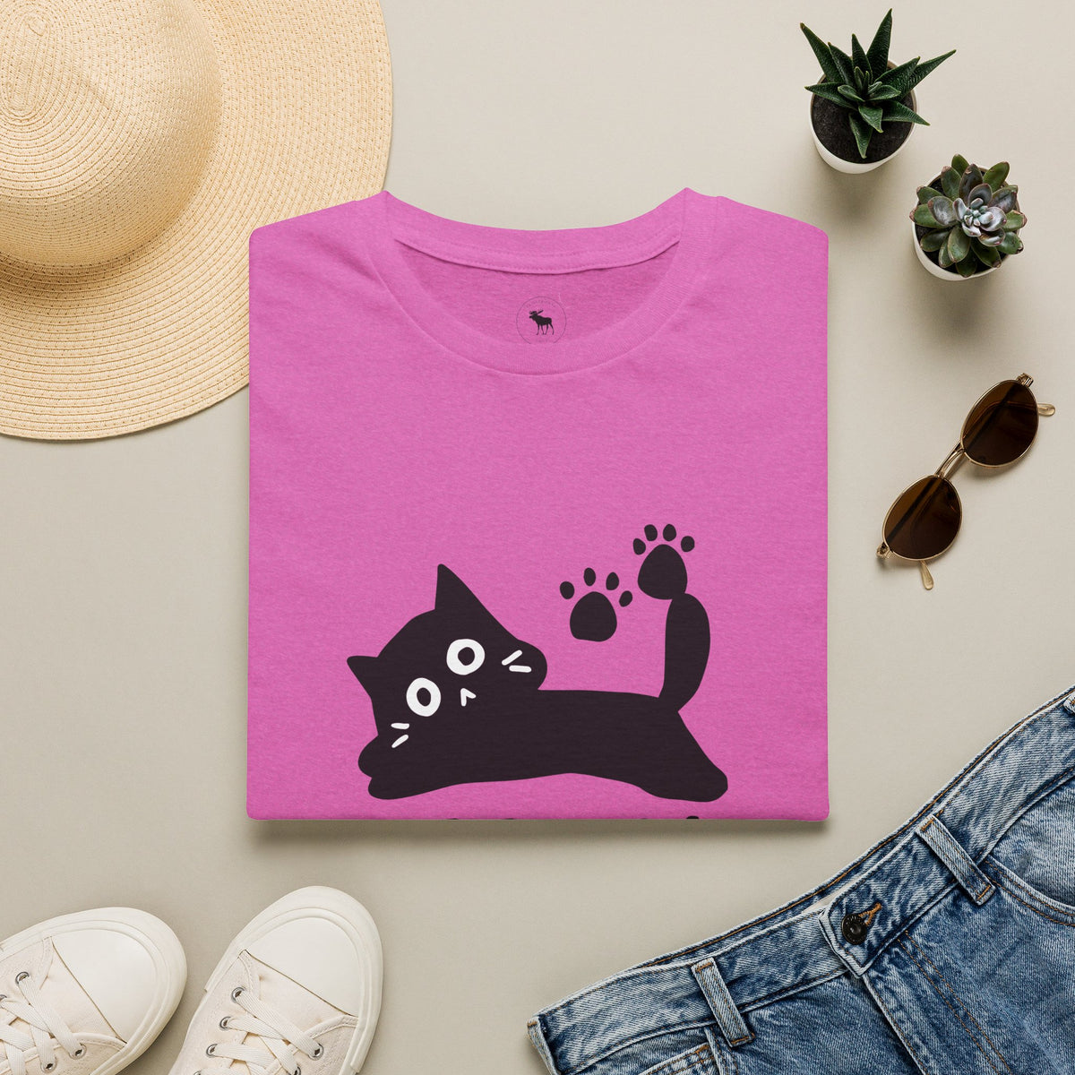 Purr-ma Cat T-Shirt — Cute Paw Print Kitty Tee for Cat Lover grandma